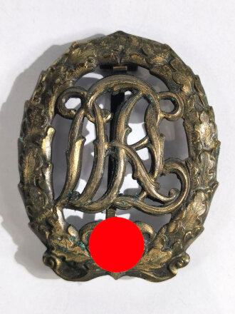Deutches Reichssportabzeichen DRL in Bronze, Hersteller Ferd. Wagner " D.R.G.M 35269 "
