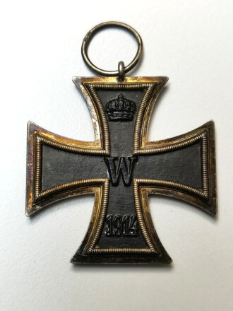 1. Weltkrieg, Eisernes Kreuz 2. Klasse 1914 mit Hersteller im Bandring " S.W. "