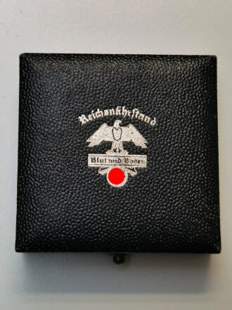 Reichsnährstand Leipzig 1939, Blut und Boden, Bronzene Siegermedaille " Tabak " im Etui, Durchmesser 37 mm, sehr guter Zustand