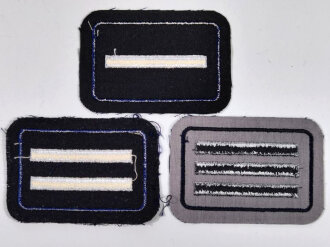 Deutschland nach 1945, Polizei Konvolut, Dienstgradabzeichen auf dunkelblau