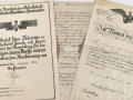 Dokumentengruppe eines Zugführers in der Deutschen Reichsbahn Gesellschaft, unter anderem Bestallungs- und Ruhestandsurkunde