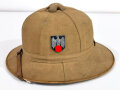 Heer, Tropenhelm für Angehörige des Afrikakorps. getragenes Stück in gutem Zustand, Kopfgrösse 56