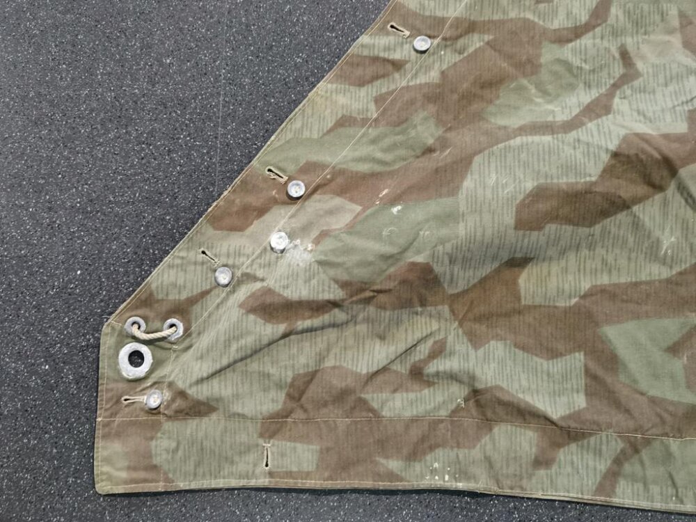 Zeltbahn 31 der Wehrmacht, getragenes, ungereinigtes Stück, 125,00