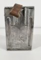 Batteriekasten für Kleinfunksprecher d ( Dorette ) der Wehrmacht.  Restaurierter Boden- oder Wasserfund, die Anschlussleiste ist eine neuzeitliche REPRODUKTION