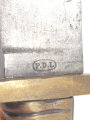 Sachsen, Faschinenmesser Modell 1845 ohne Scheide, Parierstange mit Jahreszahl 1892,19 Griffrippen
