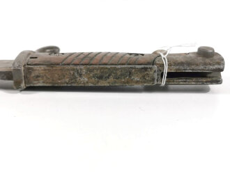 1.Weltkrieg Preussen, Seitengewehr 98/05  mit Feuerschutzblech, Herstellermarke Erfurt, Preussische Abnahme von 1914
