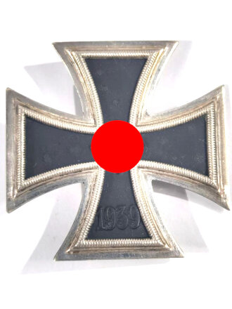 Eisernes Kreuz 1. Klasse 1939 mit Hersteller " L/11 " auf der Rückseite für " Wilhelm Deumer, Lüdenscheid " im LDO Verleihungsetui, Hakenkreuz mit voller Schwärzung