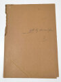 Luftwaffe, Beförderungsurkunde eines Oberfeldwebel zum Leutnant, mit gedruckter Unterschift von Hermann Göring, Größe 36 x 26 cm, Umschlag mit leichten Schäden
