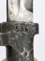 1.Weltkrieg, Ersatzseitengewehr ähnlich Carter Nr.23 ,Eisengriff,  Feldgrauer Originallack, Gesamtlänge 46 cm