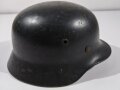 Luftwaffe, Stahlhelm Modell 1940. Originallack, das Innenfutter original verbaut. , Hersteller Quist 66. Der Adler sicherlich neuzeitlich aufgebracht