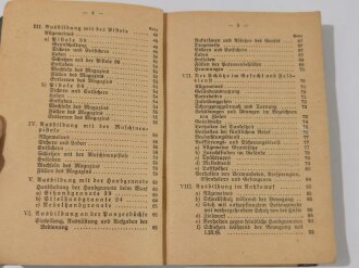 H.Dv. 130/2a Ausbildungsvorschrift für die Infanterie Heft 2a - Die Schützenkompanie, datiert 1942, einige Seiten lose, 255 Seiten, DIN A6