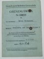 Deutsch-niederländischer Grenzverkehr, Grenzausweis eines Notariatsgehilfen, ausgestellt 1939