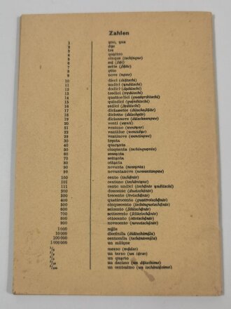 Bilderduden für Soldaten, deutsch-italienisch, Heft 41, datiert 1941, 64 Seiten, DIN A6