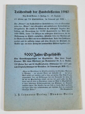 "Seefahrt-Fibel" des deutschen Jungen, datiert 1941, 96 Seiten, DIN A5