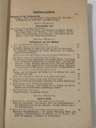 "Der Dienstunterricht im Heere, Ausgabe für den Schützen der Schützenkompanie", Jahrgang 1938/39, 326 Seiten, A5