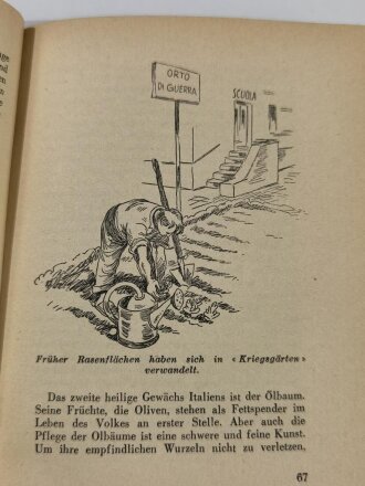 "Kamerad Italien" Herausgegeben vom Deutschen General....., 191 Seiten, ca. DIN A5, mit Widmung datiert 1943