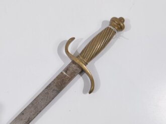 Preussen,Faschinenmesser Modell 1849/52 Eigentumstück ,geätzte Klinge, ohne Scheide,ungereinigtes Stück