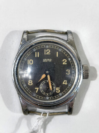 Luftwaffe Dienstuhr Armbanduhr "ORMO" ,Gebraucht, läuft