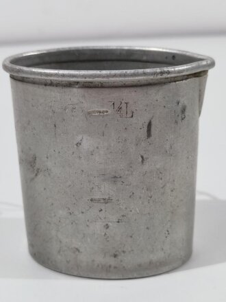 1.Weltkrieg, Trinkbecher aus Aluminium datiert 1914