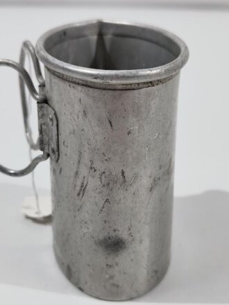 1.Weltkrieg, Trinkbecher aus Aluminium datiert 1914