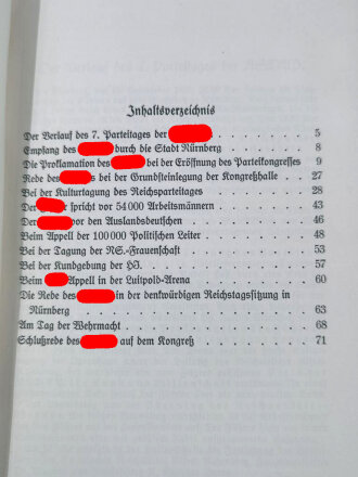 Die Reden Hitlers am Parteitag der Freiheit 1935 - Zentralverlag der NSDAP, 88 Seiten, A5