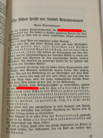 Die Reden Hitlers am Parteitag der Freiheit 1935 - Zentralverlag der NSDAP, 88 Seiten, A5