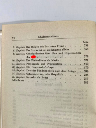 Adolf Hitler "Mein Kampf" . Blaue Volksuasgabe, Auflage 1942, Im Schutzumschlag