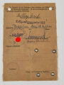 Fliegerhorstkommandantur A 18/XVII Pilsen,  Dienstausweis der Luftwaffe, ausgestellt 1944, gelocht