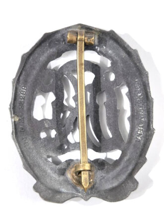 Deutsches Reichssportabzeichen DRL in Bronze, Hersteller Wernstein Jena, Bronzierung komplett vergangen