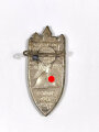 Abzeichen " Nürnberg Parteitag 1929 " in silber. Buntmetall hohlgeprägt