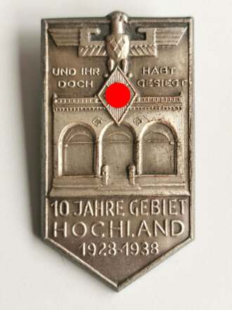 Hitler- Jugend " Gedenkfeierabzeichen Hitlerjugend...