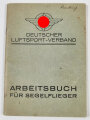 Deutscher Luftsport-Verband, Arbeitsbuch für Segelflieger eines Herrn aus Frankfurt, Eintragungen von 1934 bis 1936