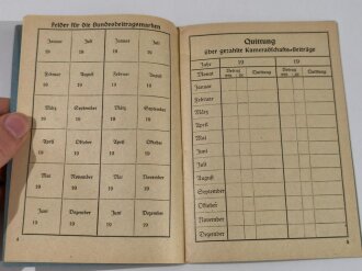 Deutscher Reichskriegerbund Mitgliedsbuch, blanko
