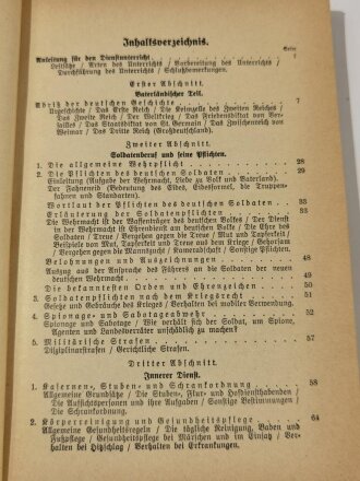 "Der Dienstunterricht im Heere, Ausgabe für den Schützen der Schützenkompanie", Jahrgang 1938/39, 326 Seiten, A5