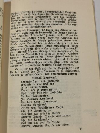 "Der Kulturbolschewismus und die deutsche Jugend", Volksschriften des evangelischen Bundes, datiert 1931, 35 Seiten, DIN A5