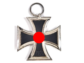 Eisernes Kreuz 2. Klasse 1939, frostige Versilberung, Hakenkreuz volle Schwärzung