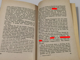 "Britische Propaganda" Band 6, Zentralverlag der NSDAP, datiert 1941, 88 Seiten, DIN A5