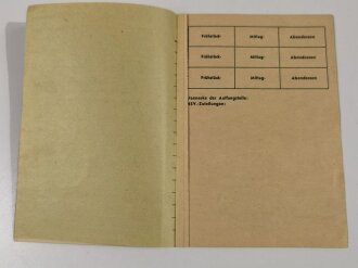 Bombenpaß - Ausweis für Fliegergeschädigte, ausgestellt 1943 in Hannover