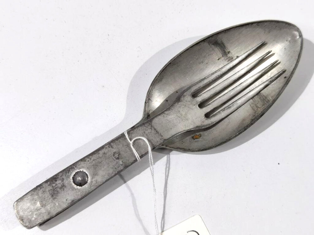 1.Weltkrieg, Gabel/Löffel Kombi verzinnt. Guter Zustand, 95,00