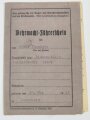 Wehrmacht-Führerschein von 1940 " Berechtigt zum Führen des Gleisketten LKW Maultier". Dazu mehrseitige Sturm- und Nahkampftageliste