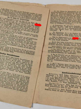 "Die Heimat grüßt ihre ausmaschierten Kameraden!" Ortsgruppe der NSDAP Mader/Rath, Metzingen Kriegsweihnachten 1941, über DIN A5, 8 Seiten