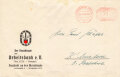 Mitgliedschaftsschreiben des "Arbeitsdank e.V." mit Danksagung des Vorstandes und Briefumschlag, datiert 1937, DIN A4