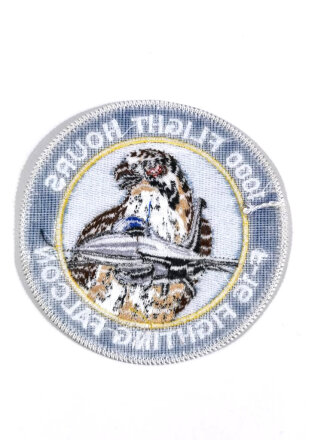 REPRODUKTION, Patch " U.S. 1000 Flight Hours - F- 16 Fighting Falcon " Druchmesser 10 cm