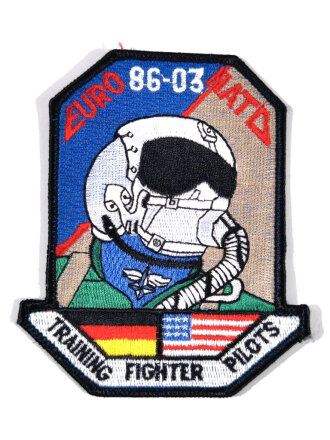 REPRODUKTION, Ärmelabzeichen " Euro 86 - 03 Nato " , " Training Fighter Pilots "