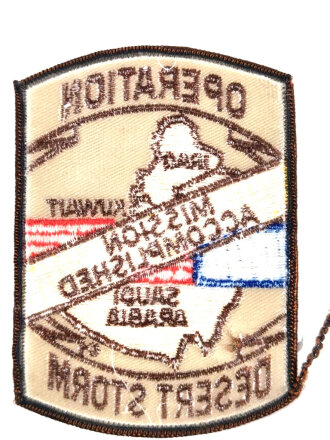 Patch " U.S. Operation Desert Storm " , "...