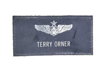 U.S. Air Force  name tag " Terry Orner "