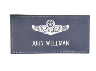U.S. Air Force flight jacket name tag " John Wellman...