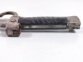 Frankreich, Seitengewehr Mousqueton Berthier Modell 1892, Kunststoffgriffschalen eigenmächtig mit  Rillen versehen ,