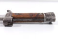Frankreich, Seitengewehr Mousqueton Berthier Modell 1892, 2.Typ, mit Holzgriffschalen und gekürzter Parierstange