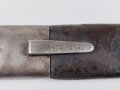 Württemberg,Infanterie-Faschinenmesser Modell 1829, Truppenstempel aufTragehaken, Scheide mit Lederschoner, gereinigtes Stück